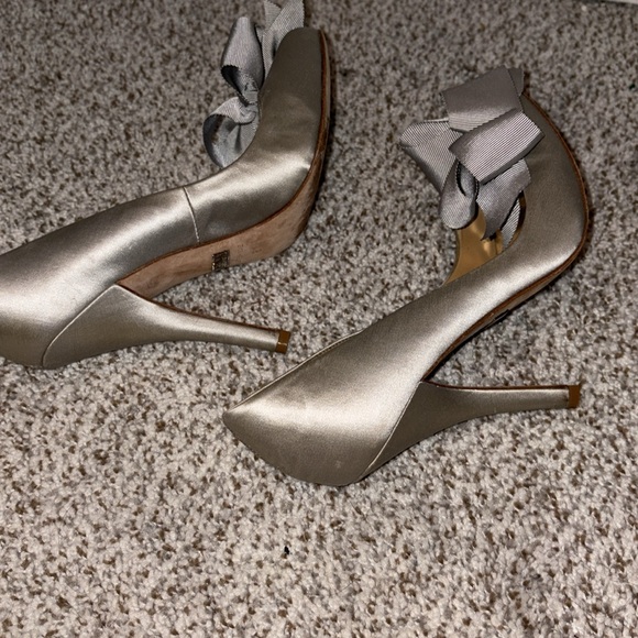 Mischa Badgley gently used formal heels. Worn in a wedding once. - Picture 4 of 4